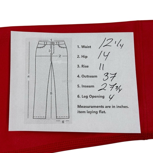Carbon38 Womens Small Legging Takara Shine Red High Rise Nylon Lycra Gym NWT - Picture 7 of 9